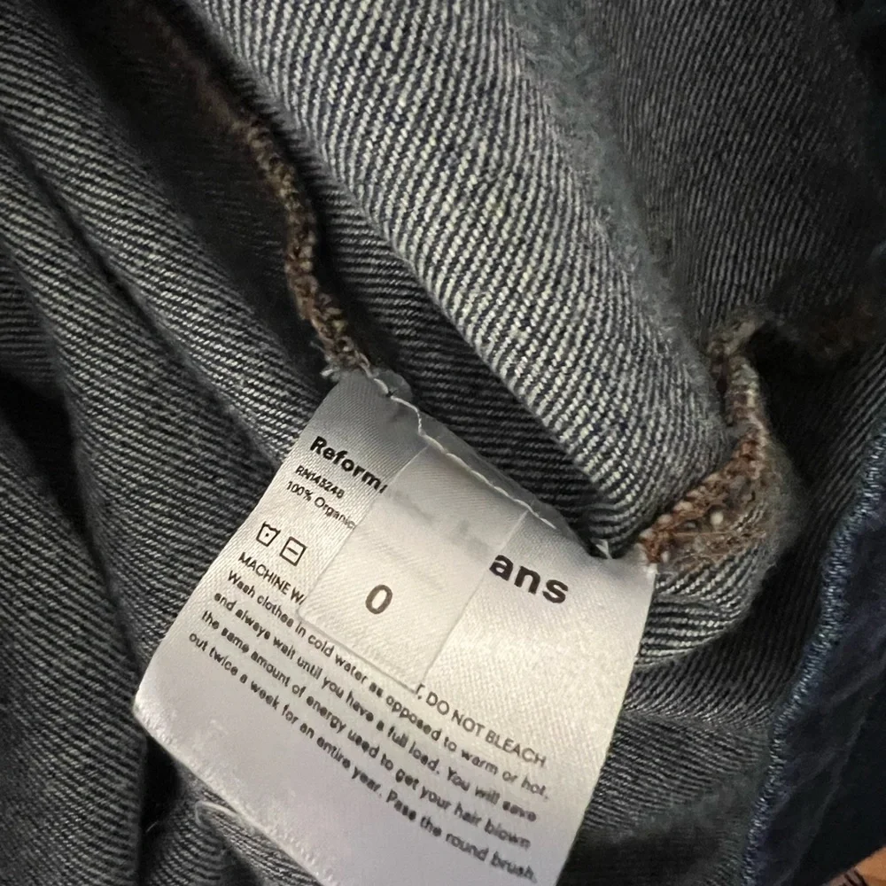 Reformation Farrah Midi Denim Dress 0. - Picture 5 of 5